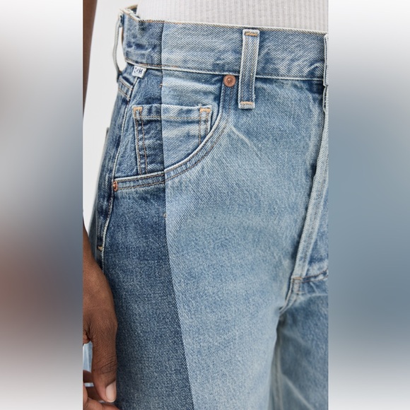 NWT Citizens of Humanity Pieced Horseshoe Jeans in Fracture - Picture 3 of 9